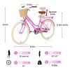 Steel Frame,Multiple Colors, for 10+Years Old Girls Bike,24 inch wheel