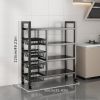 4-layer rolling mesh basket storage rack, universal roller skates for easy cleaning and storage, vegetable basket storage rack, kitchen storage rack