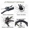 24" Folding City Bike Aluminum Frame 7 Speed Folding Bike