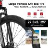 A27312 Mountain Bike 27.5 Inch Black Wheels, Aluminium Frame 21-Speed Mens Womens Trail Commuter City Mountain Bike